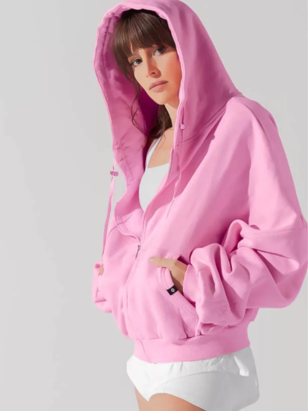 POPFLEX Zip Cloud Hoodie MALIBU PINK